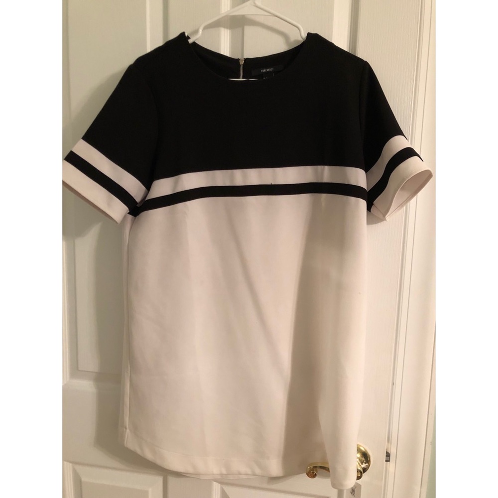 Black & White T-shirt Dress